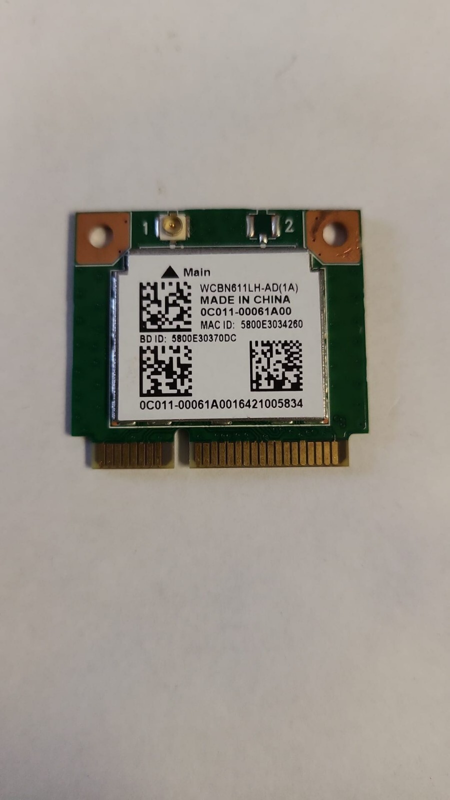 New ASUS 0C011-00061A00 Realtek RTL8723BE 802.11bgn + BT PCIe Half WCBN611LH-AD