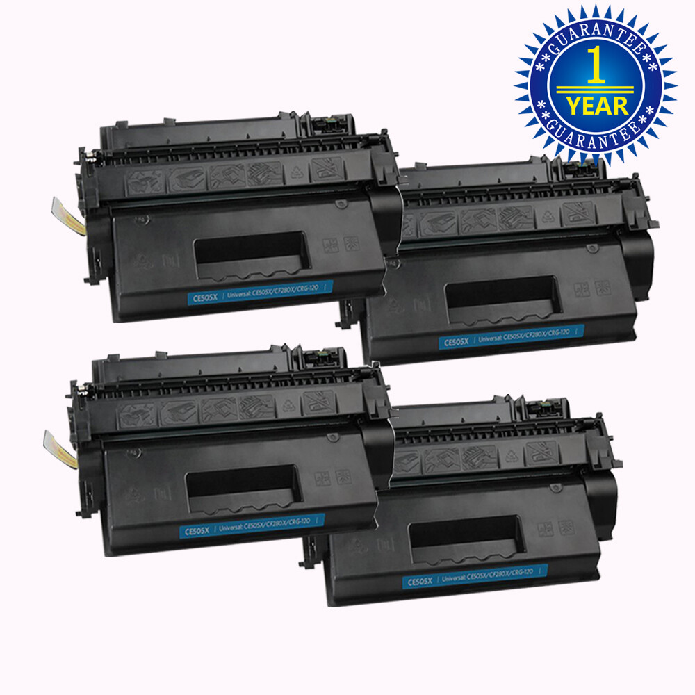 4PK CE505X 05X Toner Cartridge For HP 05X LaserJet P2055 P2055dn P2055X Printer