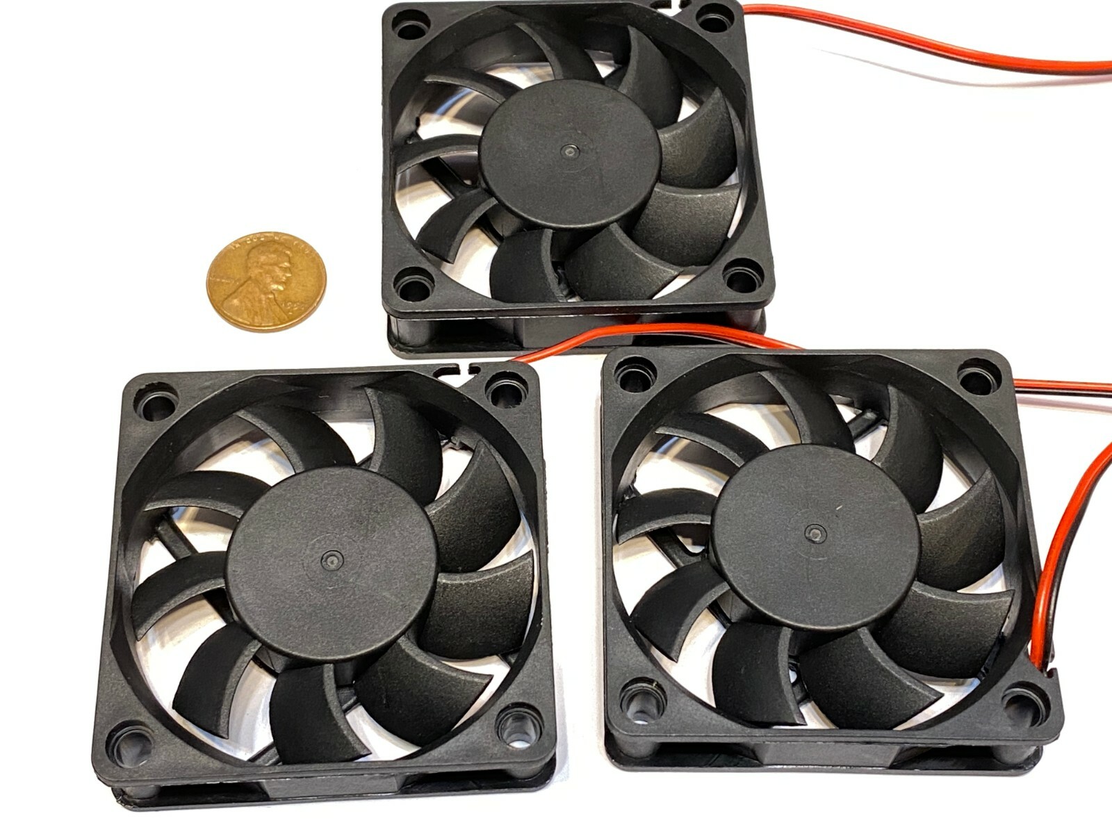 3 Pieces 6015 12v 60mm 6cm pc case 2pin cooling heatsink 6015 Fan A43