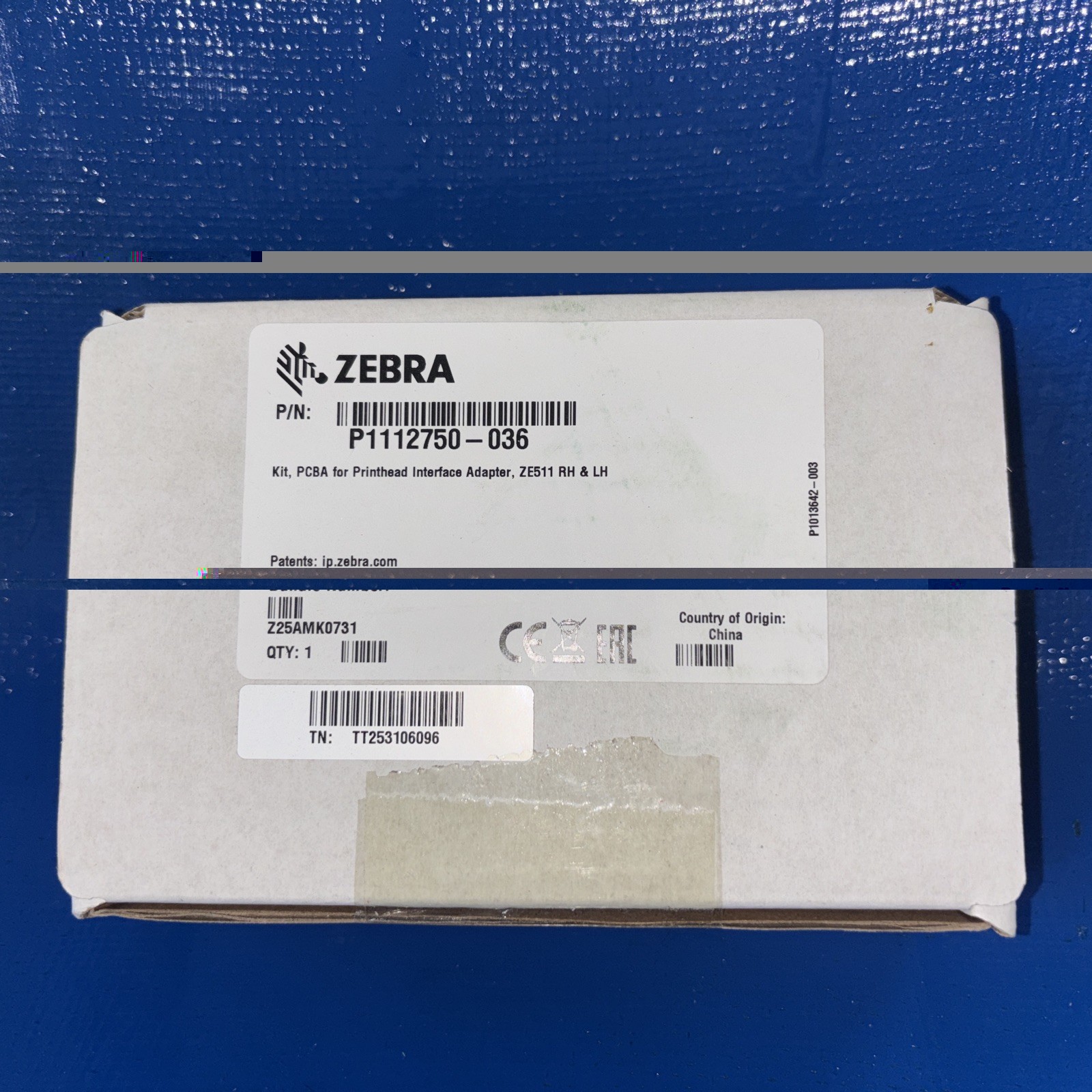 ZEBRA P1112750-036 KIT, PCBA For Printhead Interface Adapter, ZE511 RH & LH