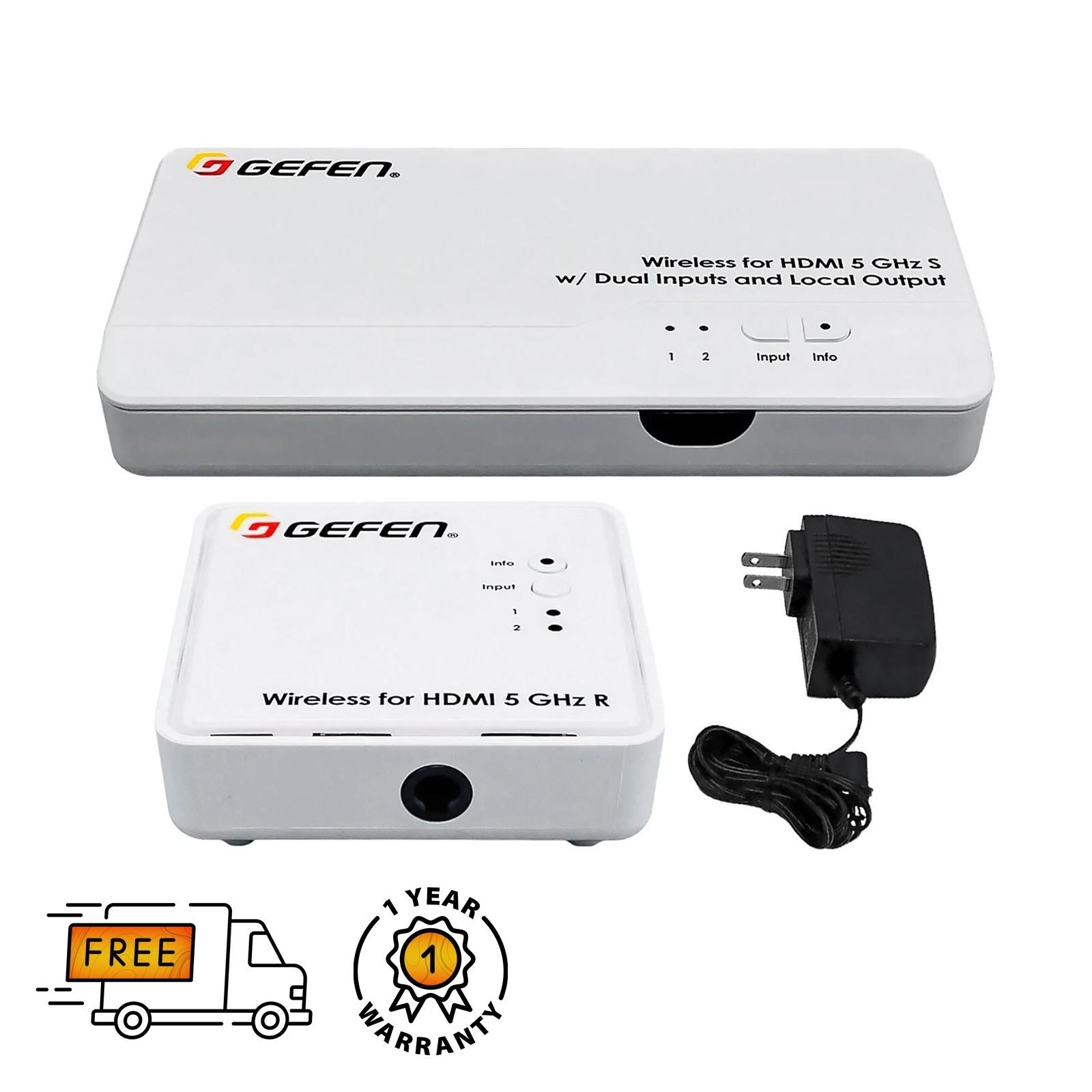 GRADE A - Gefen EXT-WHD-1080P-LR-EU-M Extender System for HDMI 5 GHz LR