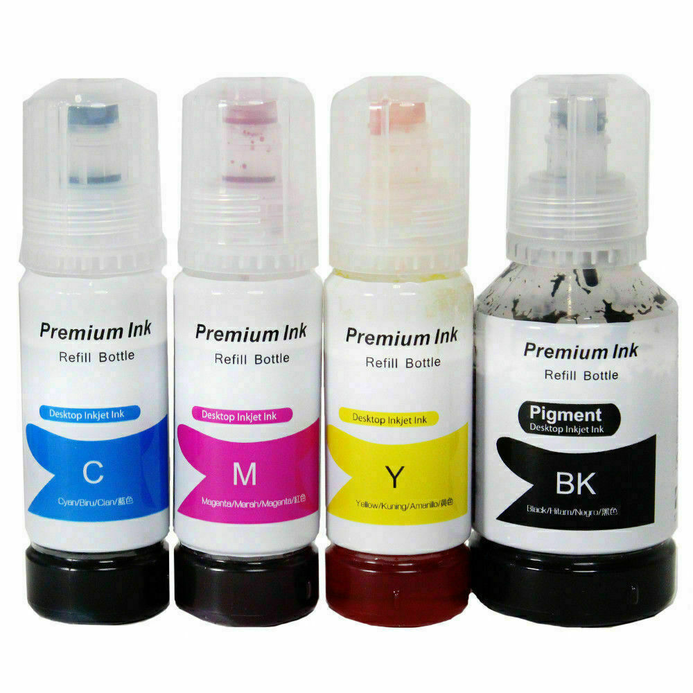 4 Compatible Refill Ink Bottle Replacement for 502 T502 ET-2700 ET-2750 ET-2760