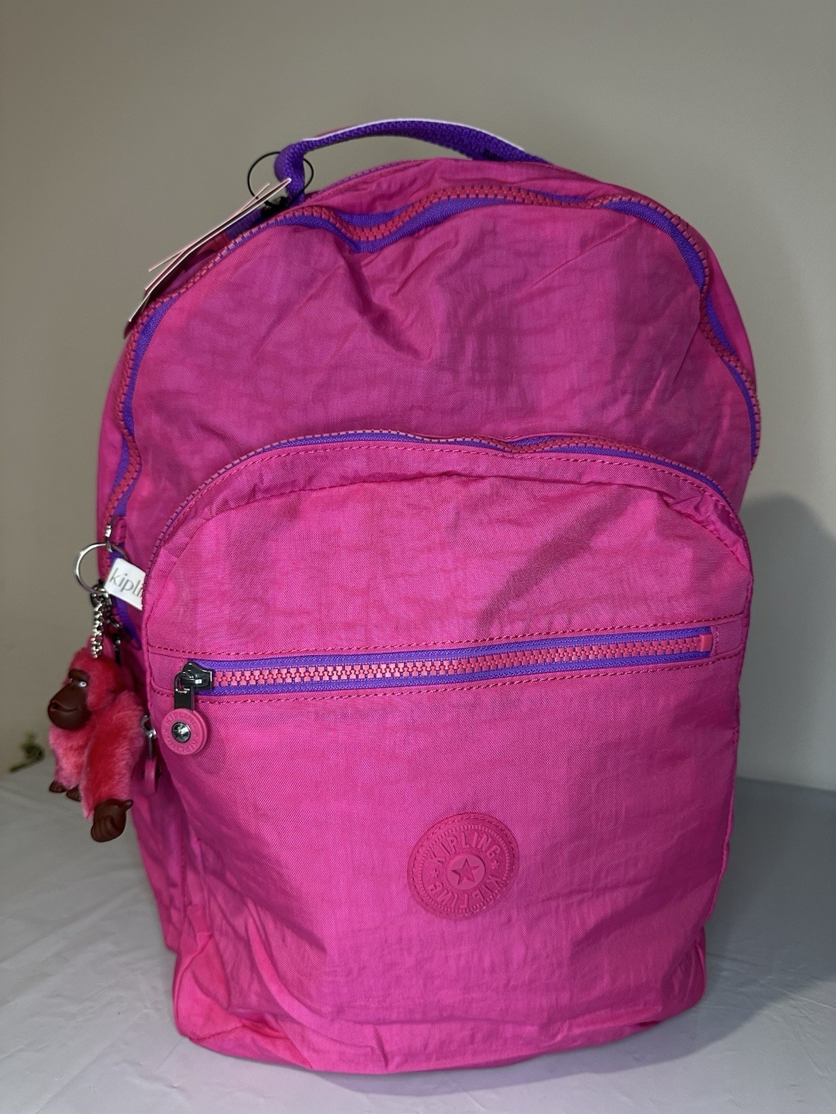 Kipling Seoul XL 17” Laptop Backpack Azalea Pink KI7119 NWT