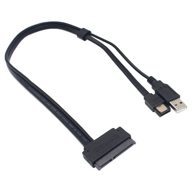 5X(2.5 inch Hard Disk Drive SATA 22Pin to eSATA Data USB Powered Cable6403