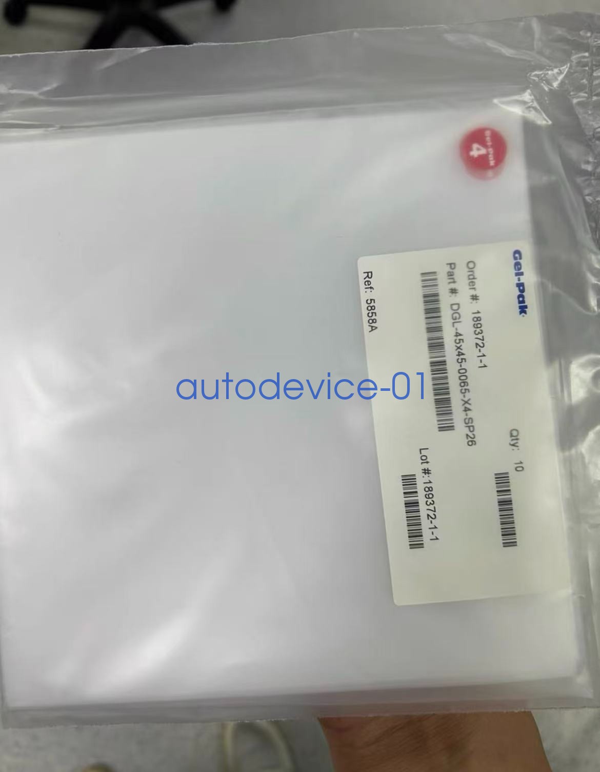 Original GEL‑PAK Membrane DGL‑45*45‑0065‑X4‑SP26 PDMS Film 10 pieces per pack