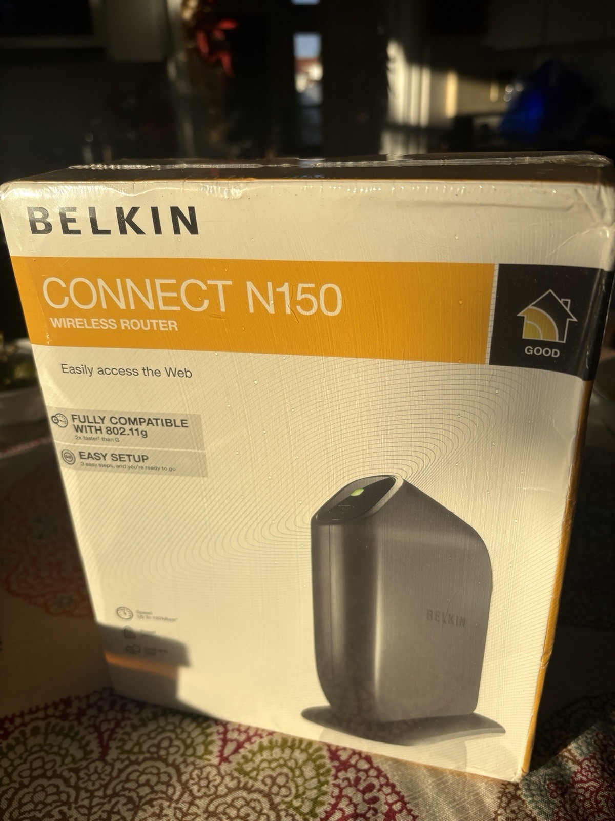 New BELKIN Connect N150  150 Mbps 4-Port Wireless Router Easy Setup Sealed Box