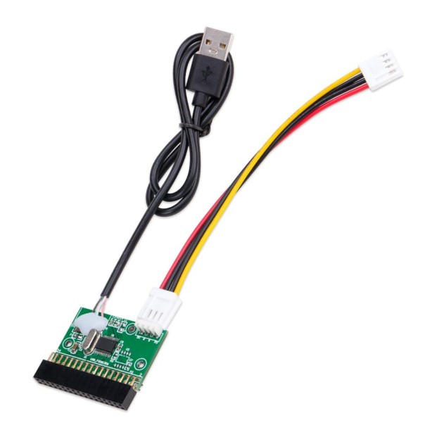 KOOBOOK 1Pcs 1.44MB 3.5" Floppy Drive Connector 34 PIN 34P to USB Cable Adapter