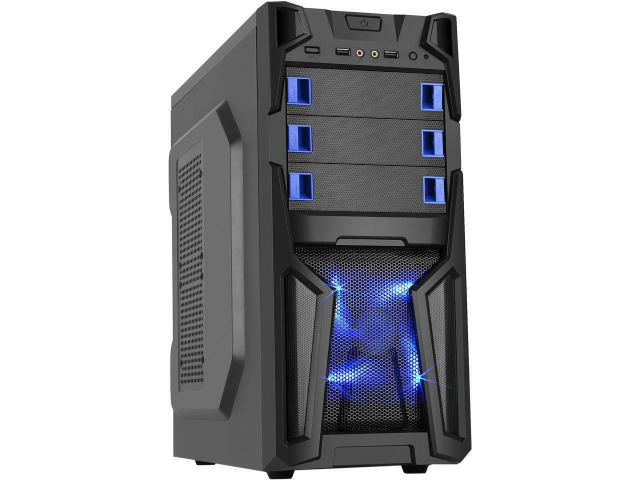 Gaming PC Desktop Computer 32GB RAM 1TB HDD Blu Ray SSD Ryzen 7 CPU LED WIFI