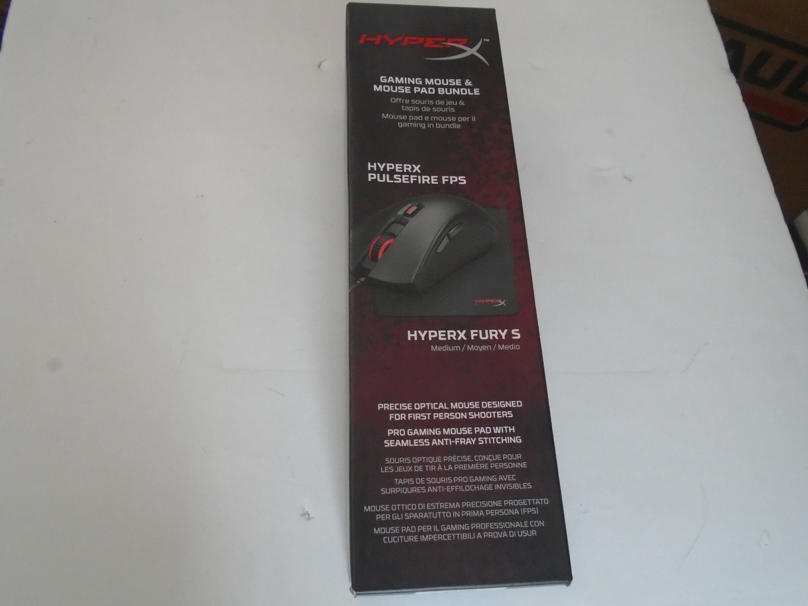 HyperX Pulsefire FPS Gaming Mouse & HyperX Fury S Medium Mouse & Pad Bundle AL