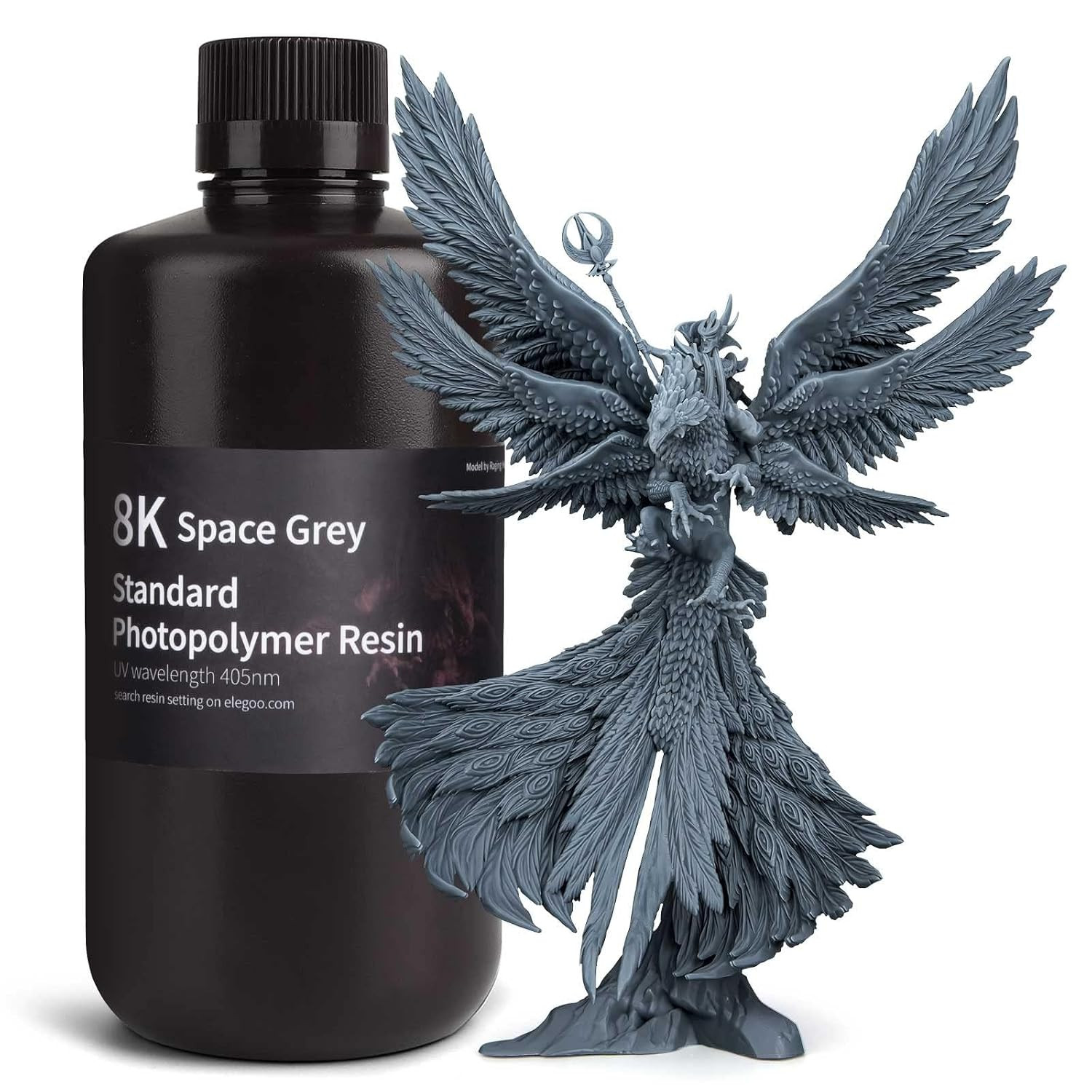 Upgraded 8K Standard 3D Printer Resin Space Grey 1000G
