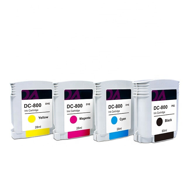 4pc/set DC-800 INK CARTRIDGE WITH NEW CHIP FOR Pradotec SIP60 PASSPORT PRINTER