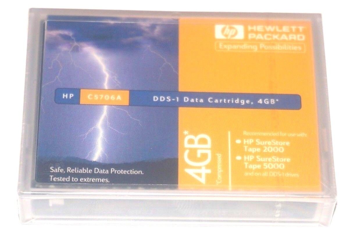 HP C5706A 4GB DDS-1 Data Cartridge (1 Data Cartrdige) New