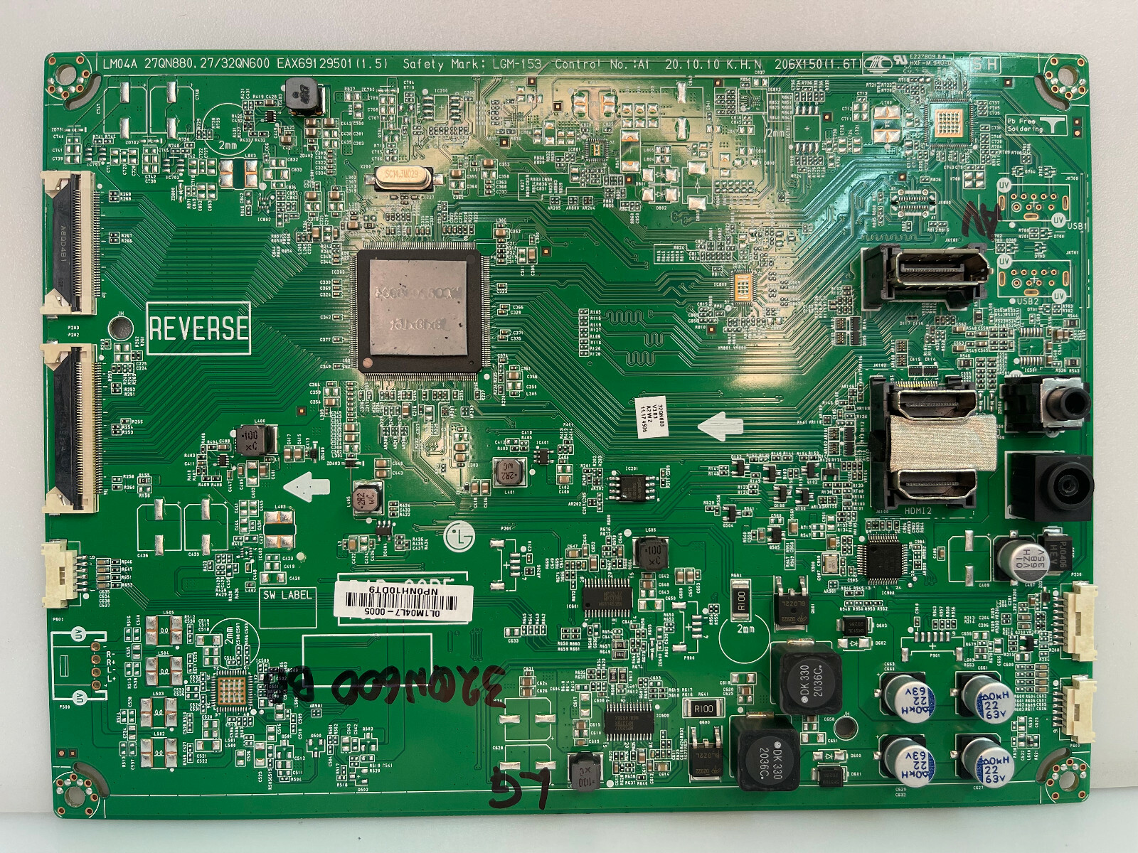 LG 32QN600-B.AUSDMSN IPS Monitor Main LGM-153, EAX69129501(1.5), 0L1M04L7-0005