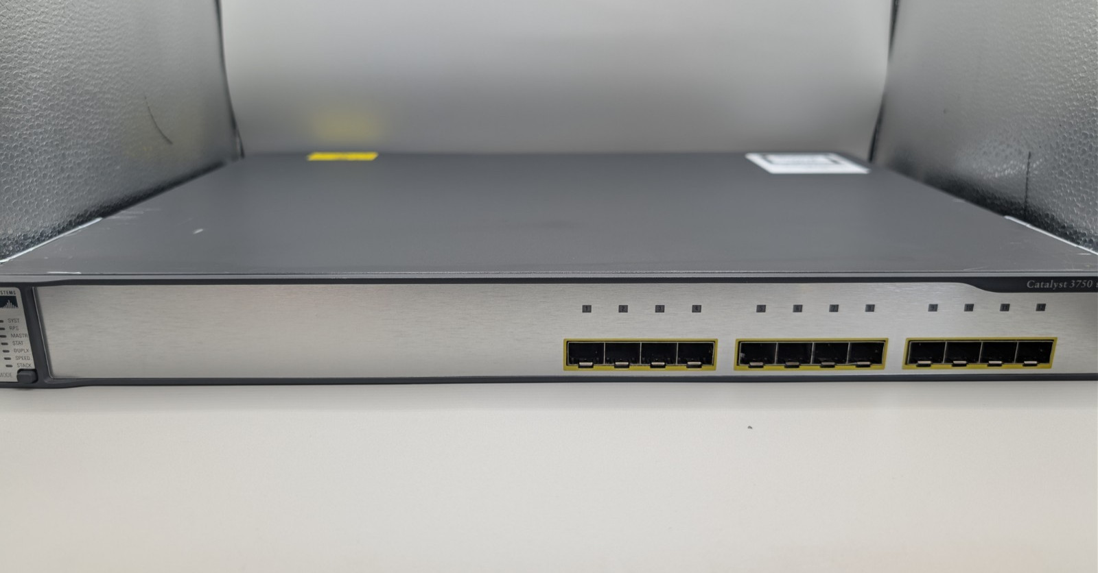 Cisco WS-C3750G-12S-S Catalyst 3750G 12-Port Gigabit SFP Managed Switch Used