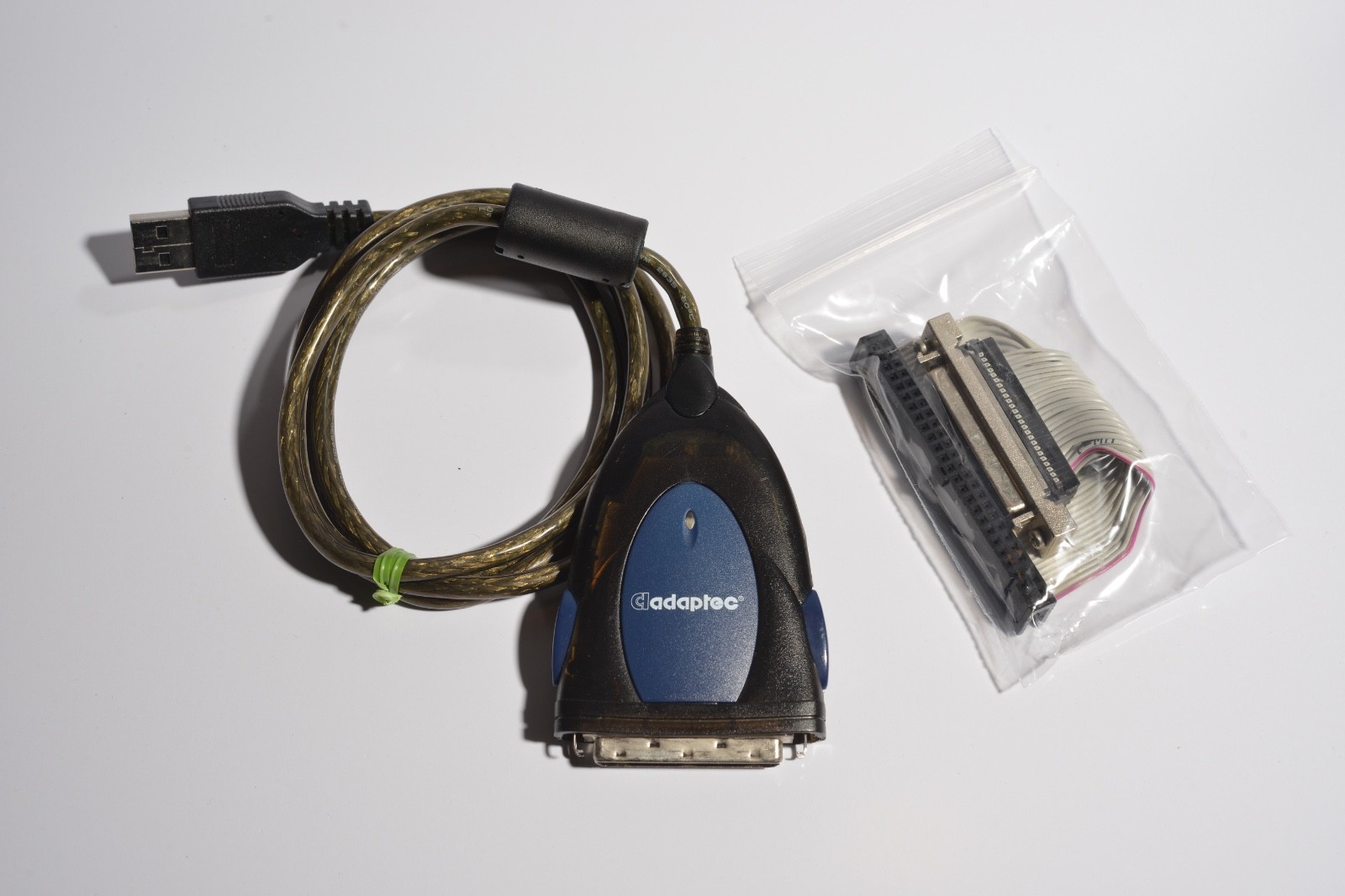 Adaptec USBXchange USB to SCSI HD50 Adapter w 50-Pin IDC Cable Mac PC