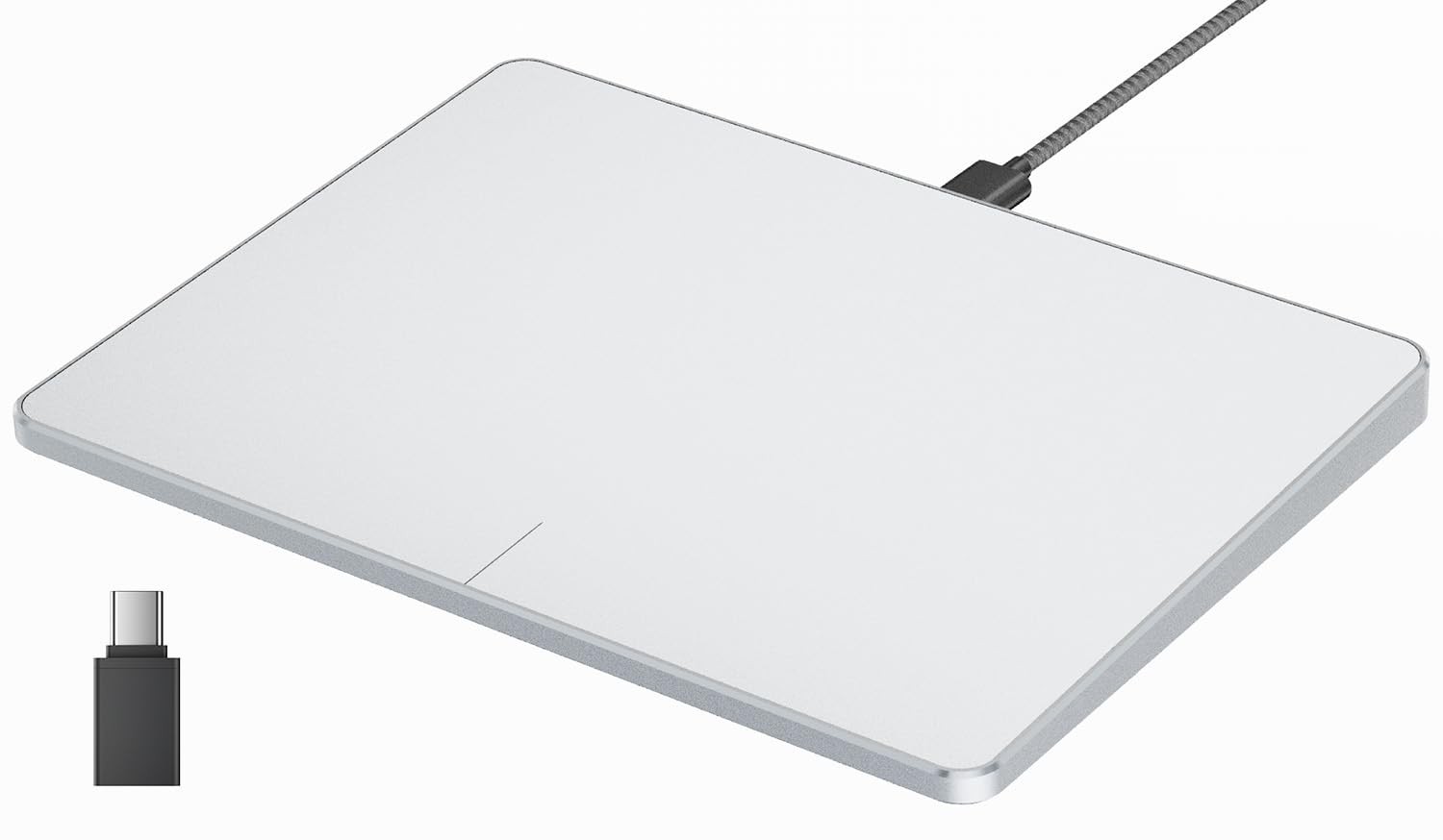 Wired USB Large Trackpad Touchpad Mouse Aluminum For Windows PC Laptop