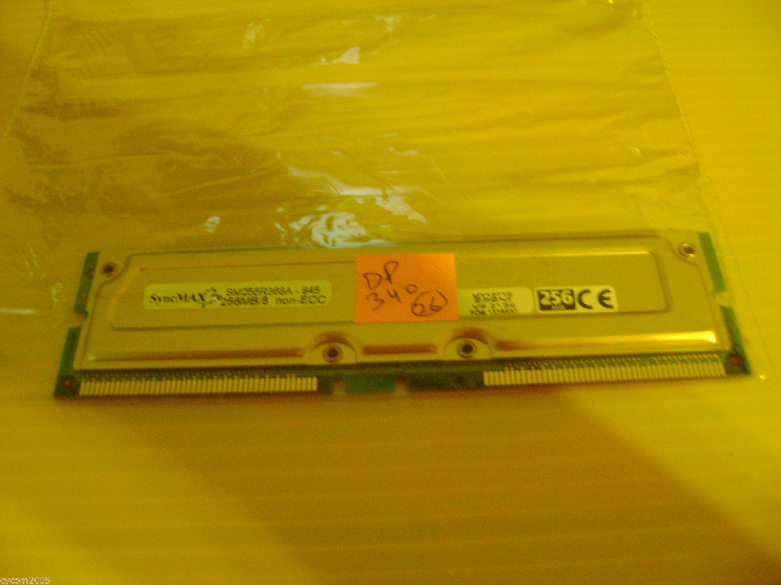 Syncmax 256MB 8 PC800 45 RDRAM SM256R368A-845 from Dell Precision 340