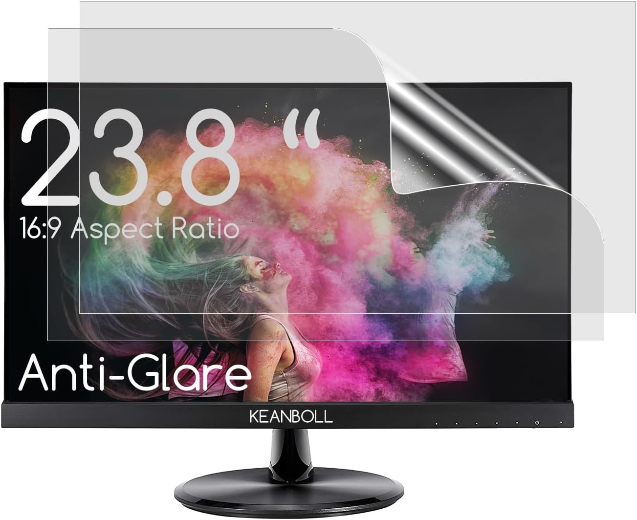 2-Pack 23.8 Inch Anti Glare Screen Protector for 23.8 Inch 16:9 Widescreen Monit