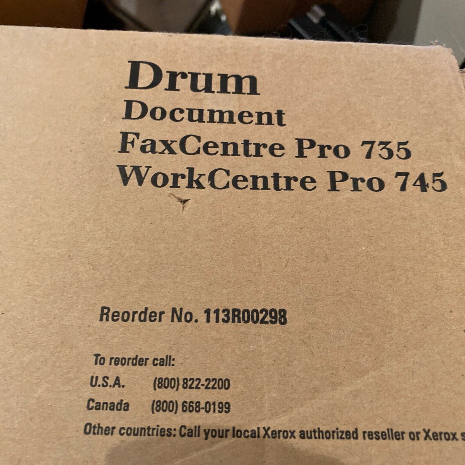 Genuine Xerox 113R00298 Drum FaxCentre Fax Work Center Pro 735 745 New Sealed