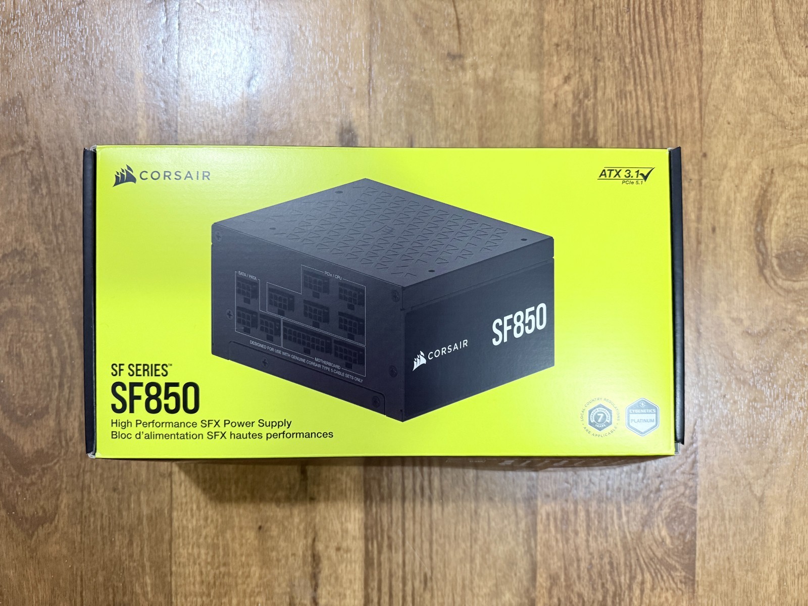 Corsair SF Series SF850 80+ Platinum SFX PC Computer Power Supply (2024) SFF ITX