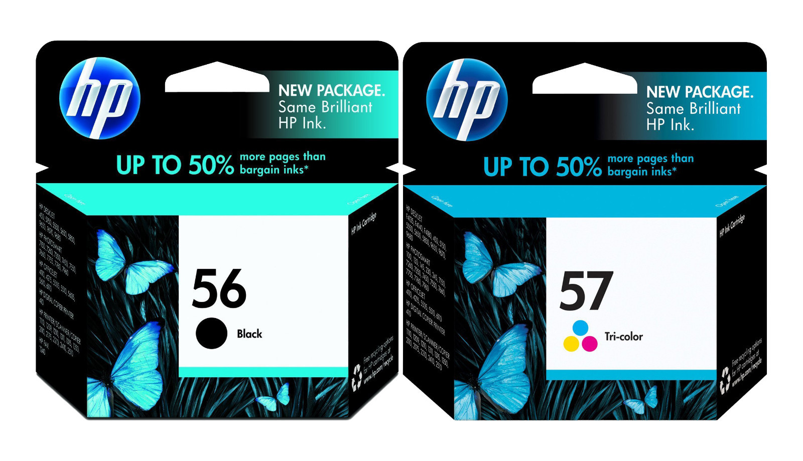 GENUINE NEW HP 56 57 Ink Cartridge 2-Pack for DeskJet  5150 5550 5850 9650 9680