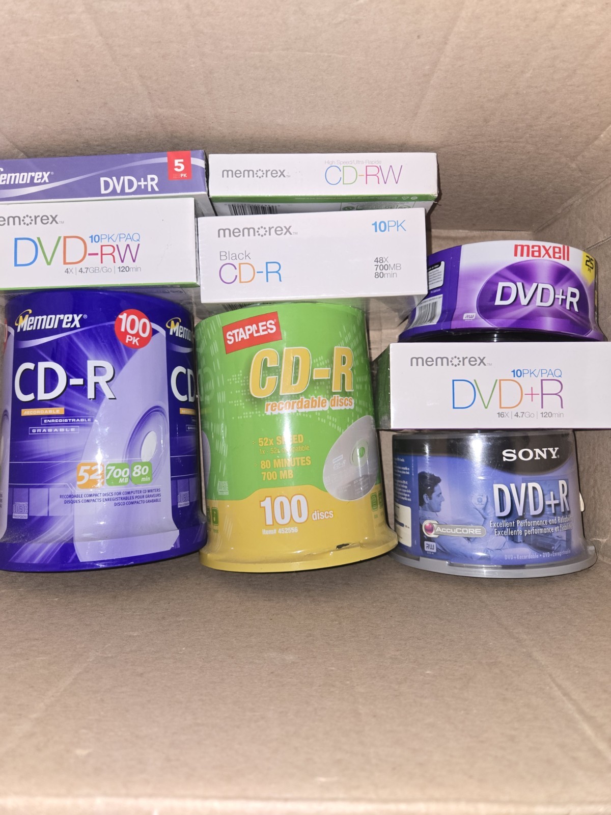 Lot Sealed Blank Discs Mixed