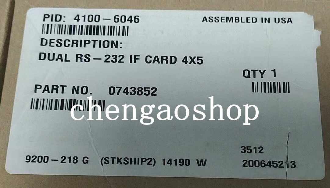1PCS NEW RS232 4100-6046 Dual-232 IF Card 4x5 Via DHL or FedEX