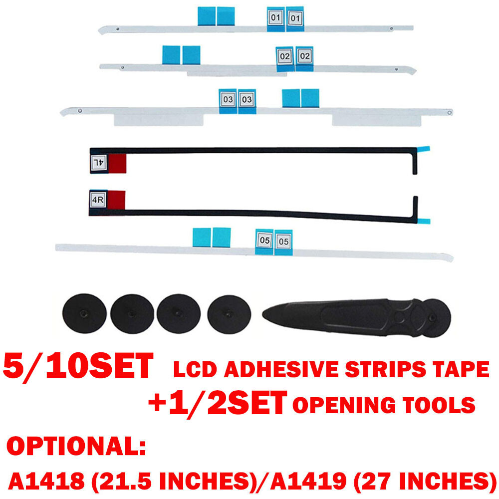 5/10x For iMac 12-15 LCD Screen Adhesive Strip Sticker Tape Kit A1419  A1418 HOT