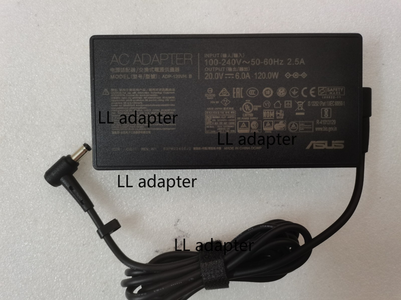 For ASUS ROG XG27AQDMG ADP-120VH B ASUS 20V 6A 5.5*2.5mm 120W Genuine AC Adapter