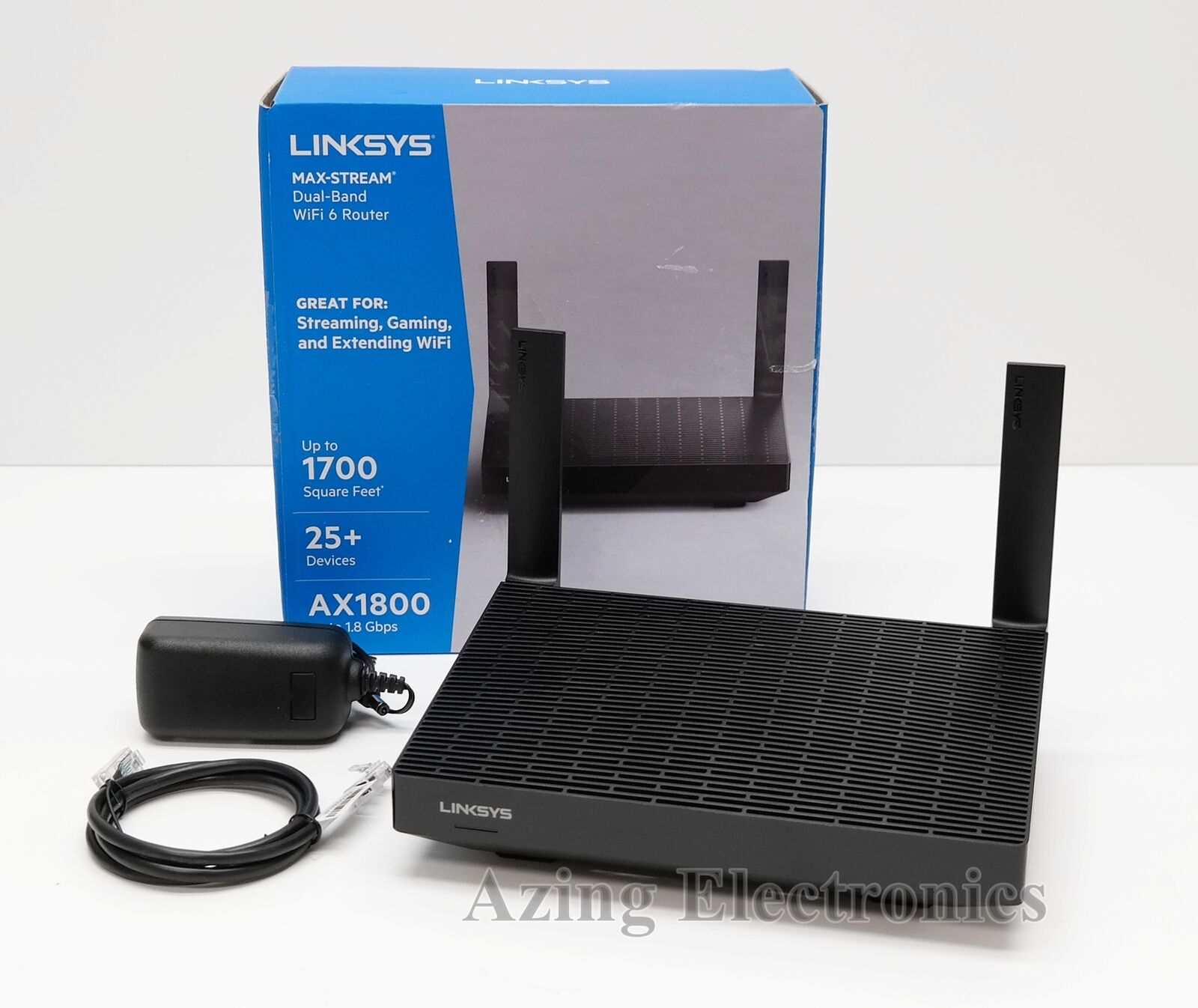 Linksys MR7350 Max-Stream AX1800 Dual-Band Mesh Wi-Fi 6 Router - Black 