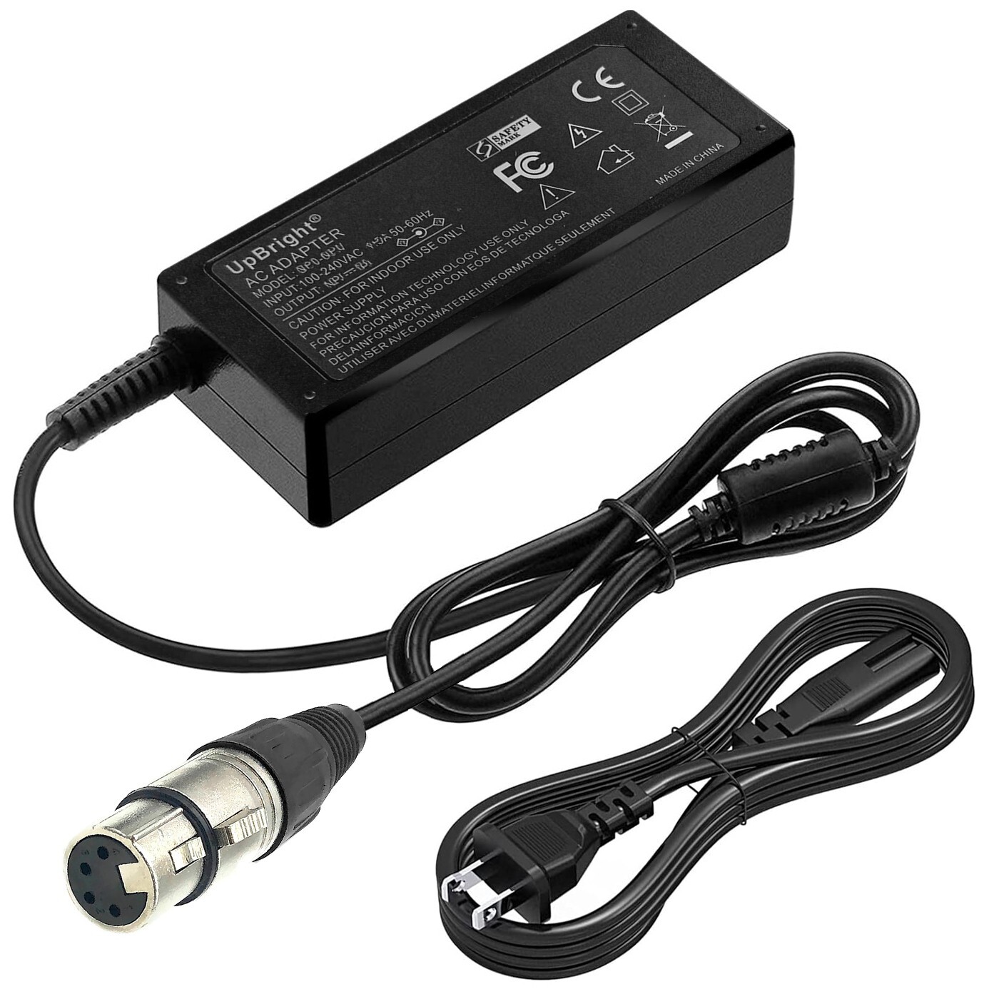 XLR 4Pin AC Adapter For Marshall V-R84DP-HD V-R841DP-AFHD V-R841P-AFHD Monitor