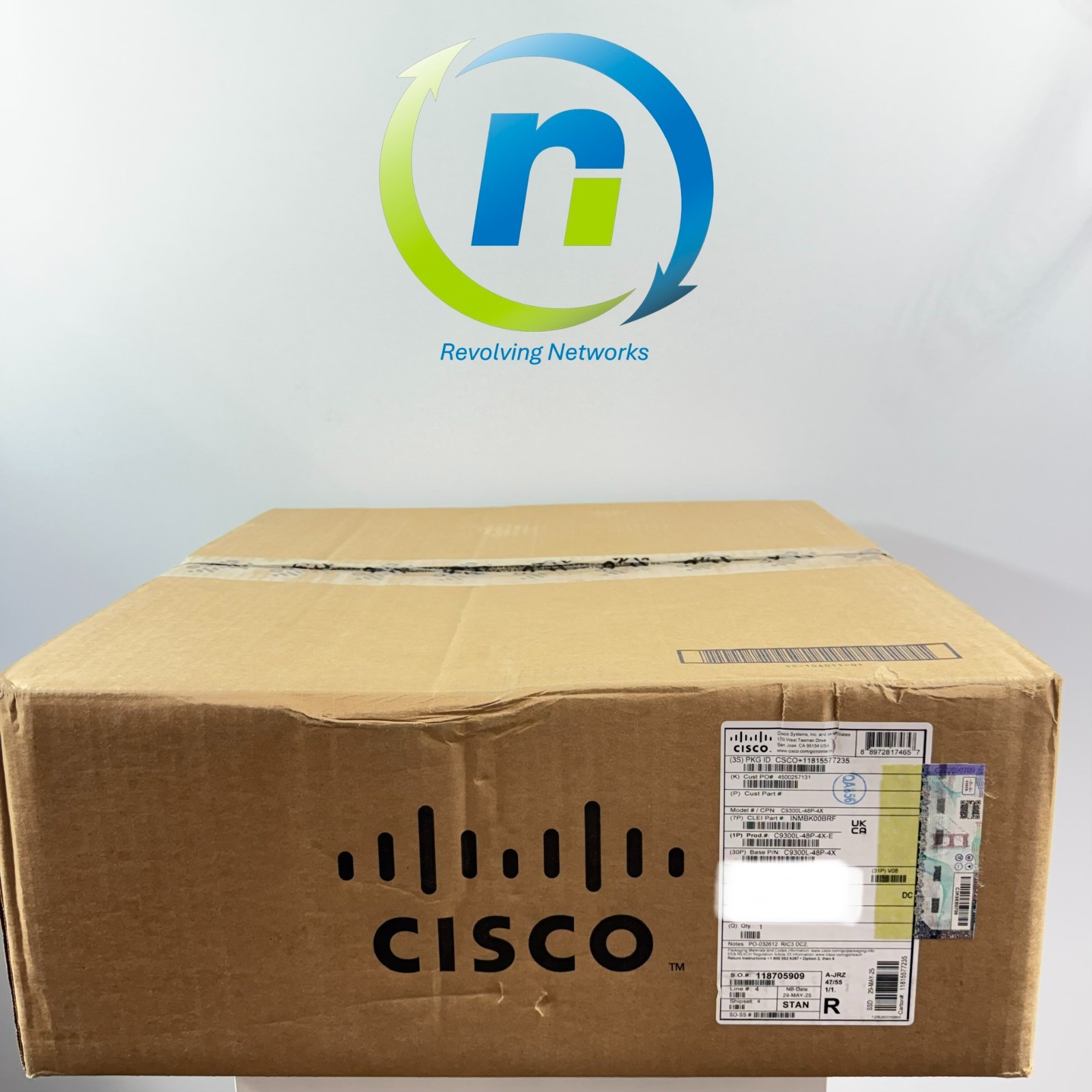 NEW Cisco Cayalyst C9300L-48P-4X-E 48x 1G 4x  10GbE SFP+ Switch - 1 Year Warrant