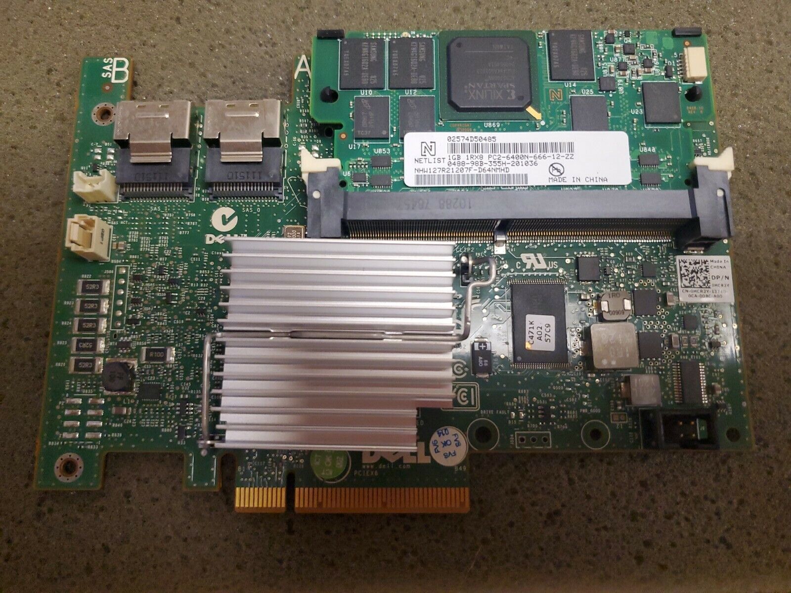 Dell 0HCR2Y Perc H700 SAS PCI-Ex8 Raid Controller with 1GB HCR2Y