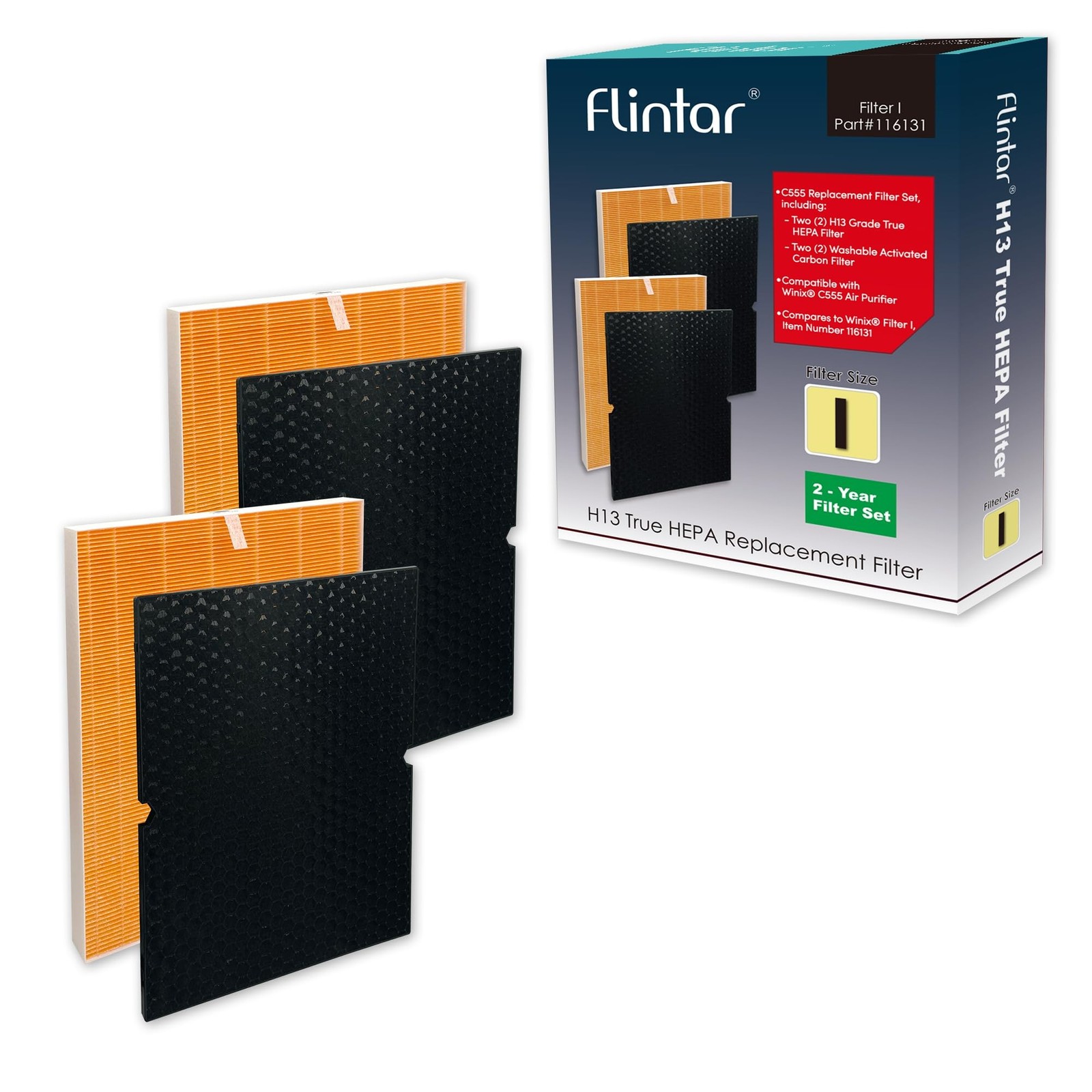 116131 Replacement Filter I, Compatible with Winix C555 Air Purifier, Premium...