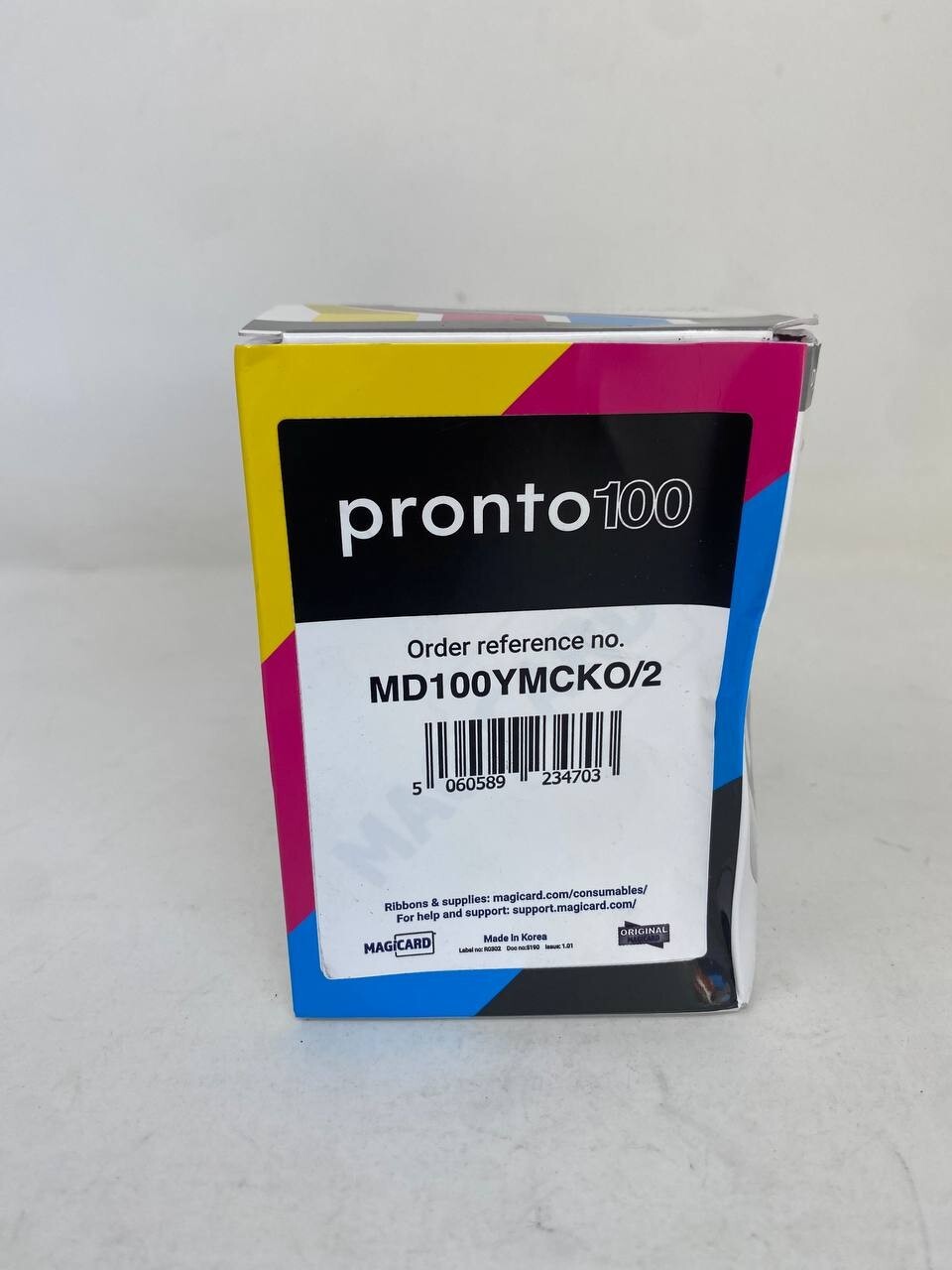Magicard MD100YMCKO/2 Color Ribbon 100 prints with 100 PVC Cards for Pronto 100
