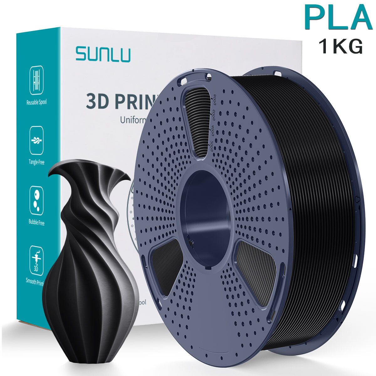 (BUY 6 GET 4 FREE,Add 10) SUNLU PA/PETG/PLA/PLA+/ASA/ABS 3D Filament 1KG 1.75MM