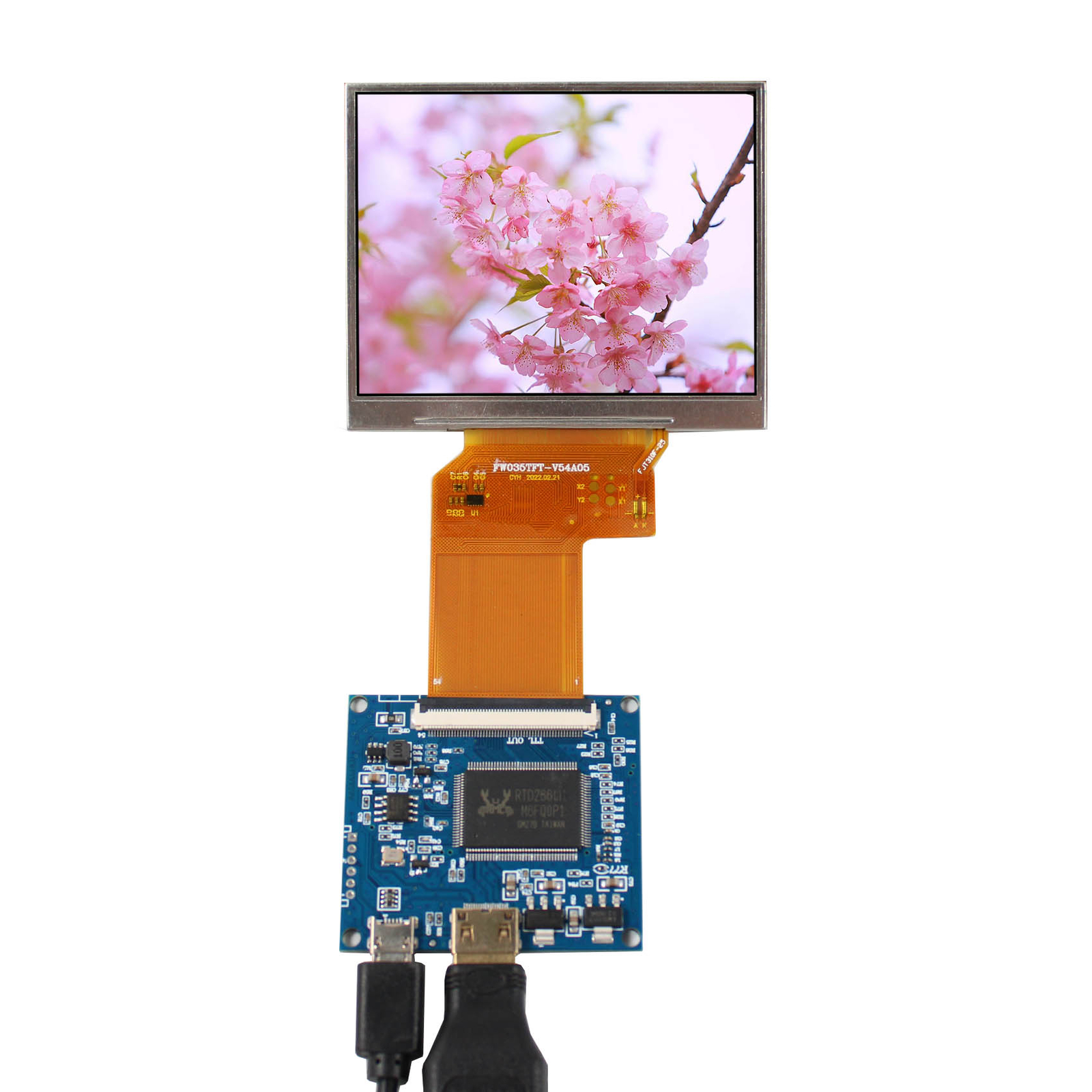 3.5inch 640X480 LCD Screen With Mini HD Board 5VDC Power No OSD6