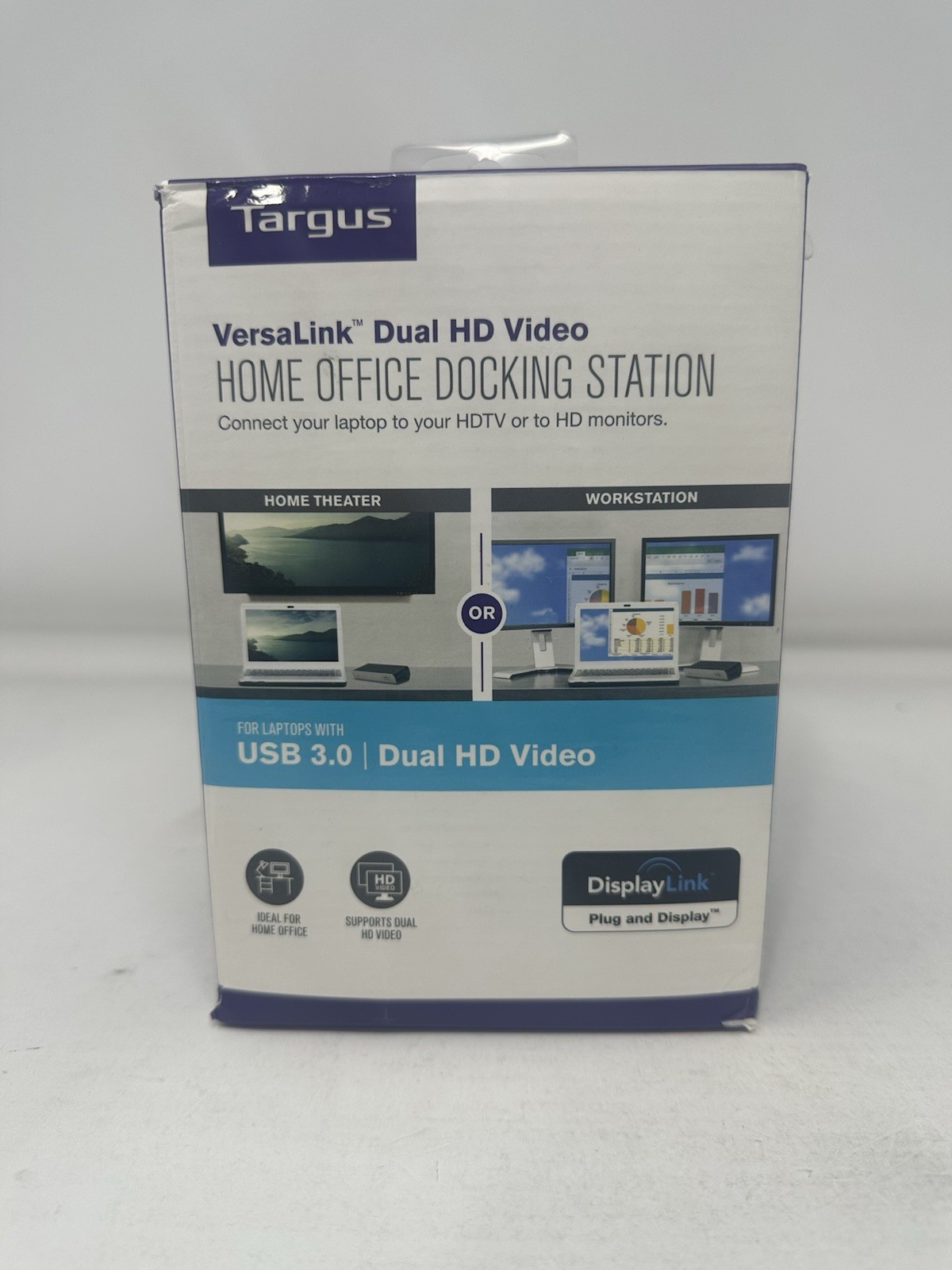 Targus - VersaLink Dual HD Video Docking Station - Black (EPJ020551)