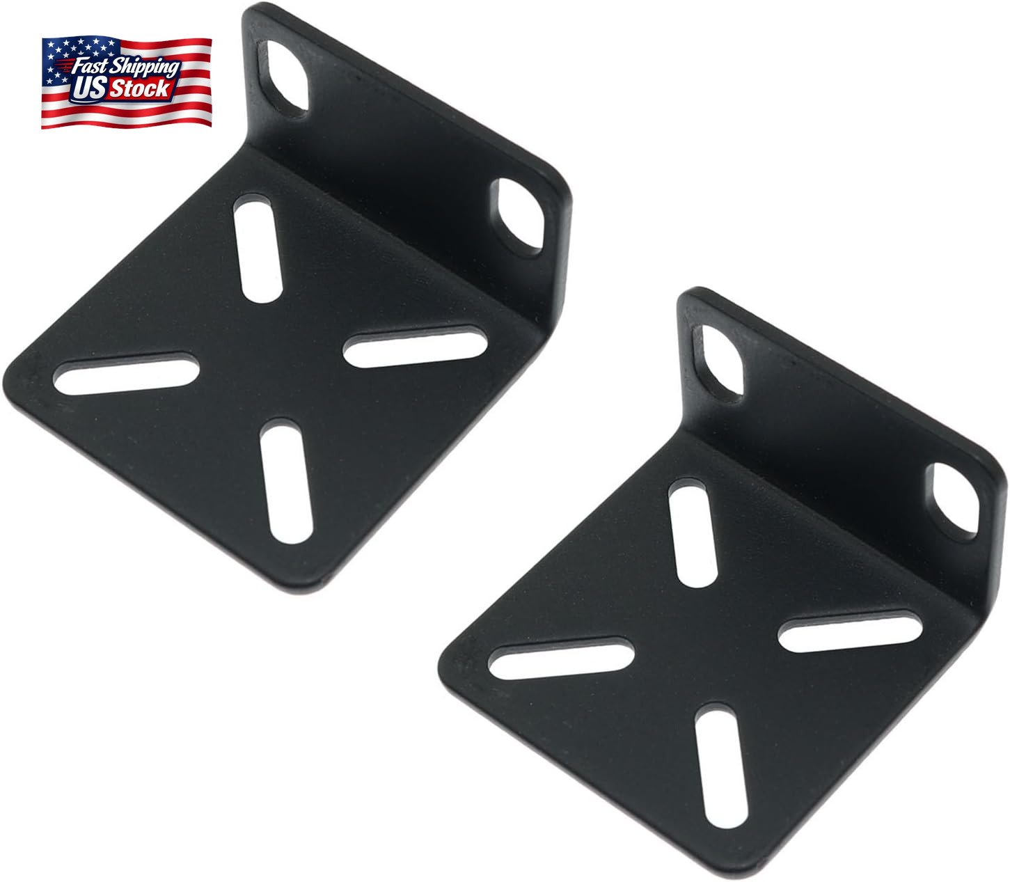2Pcs Adjustable Rack Ears Rack Mount Kit for 17.3 Inch Wide Switches