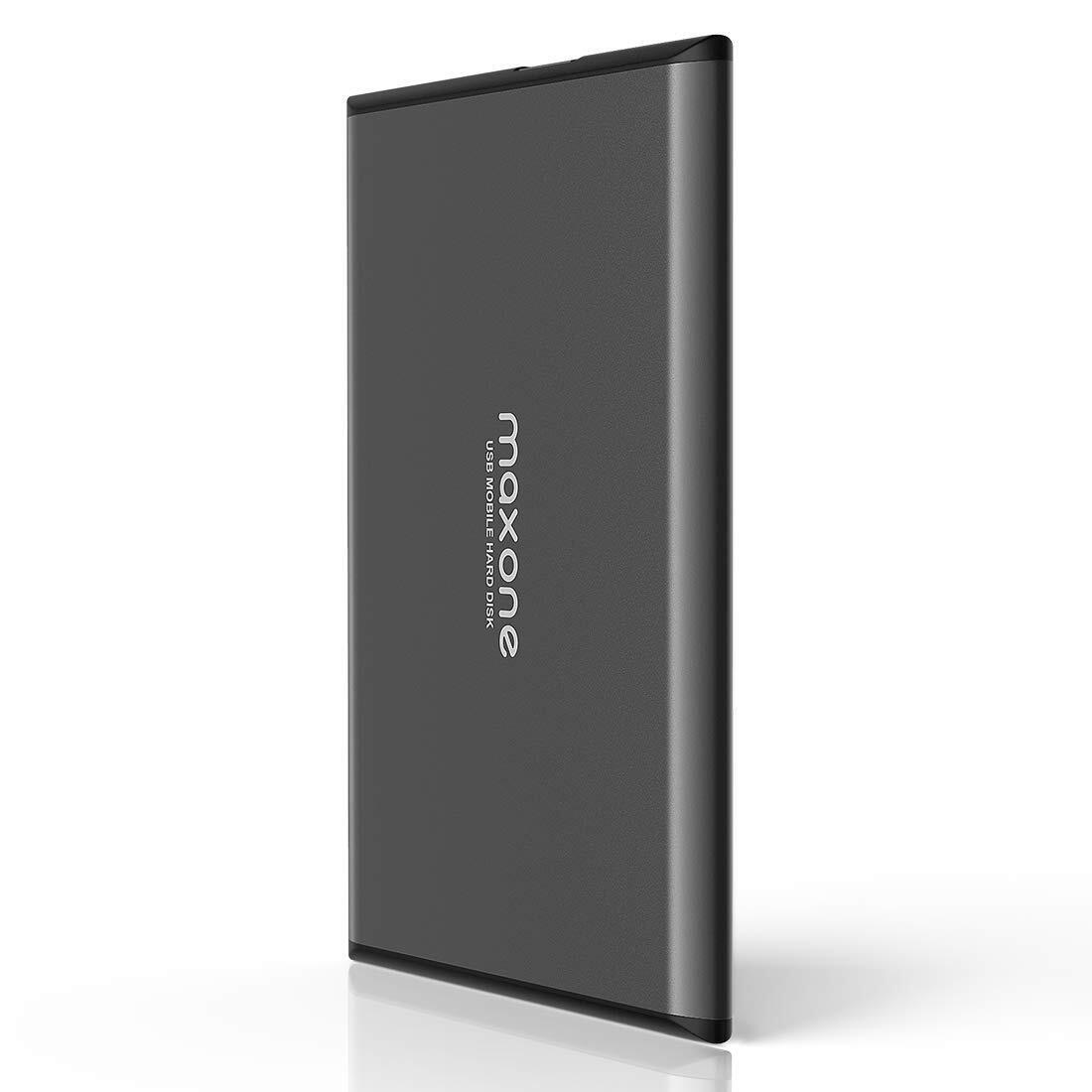 Maxone 500GB Ultra Slim Portable External Hard Drive HDD USB 3.0 for PC, Mac,...