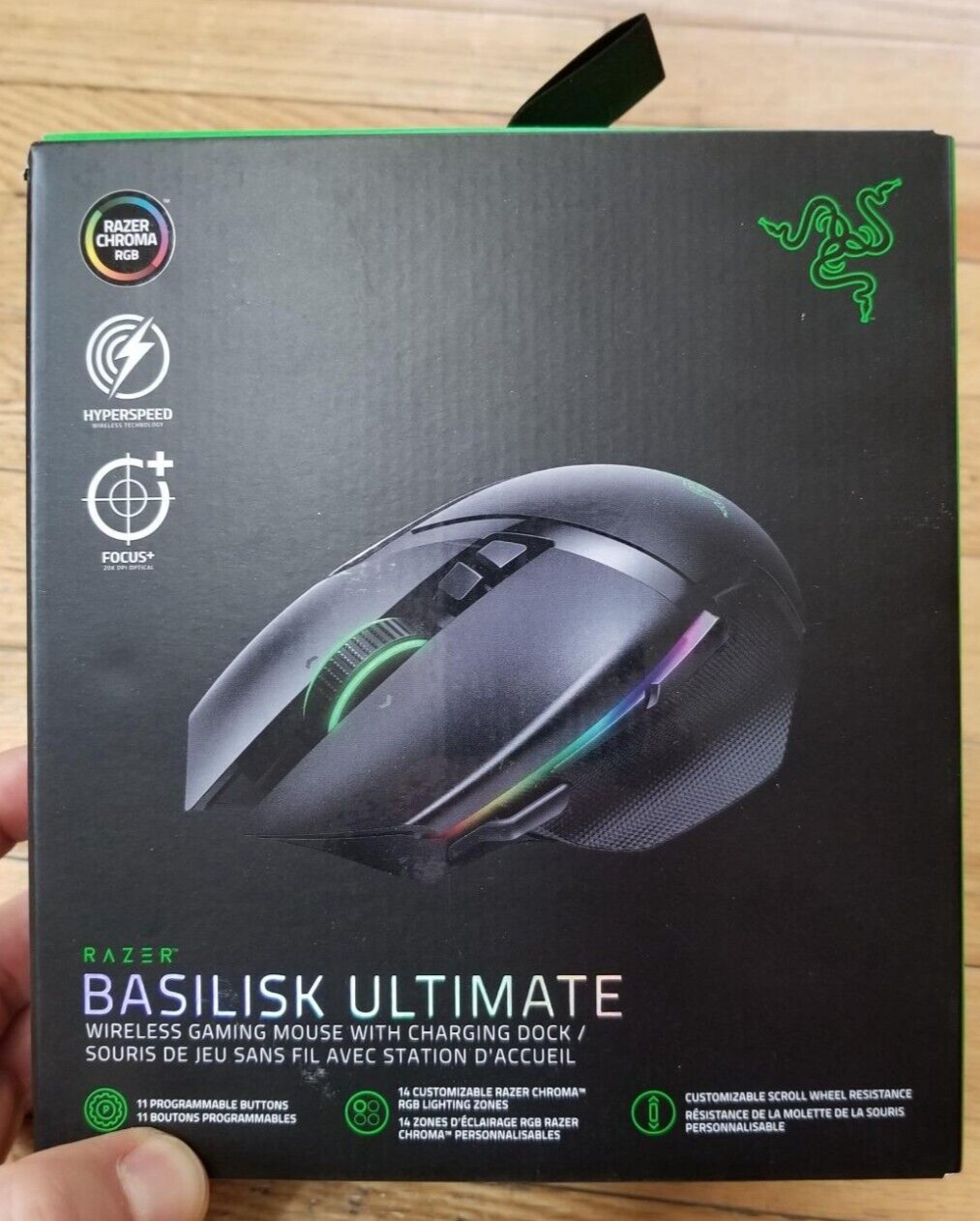 Razer Basilisk Ultimate Hyperspeed Wireless Gaming Mouse w/ Charging Dock🔥NEW🔥