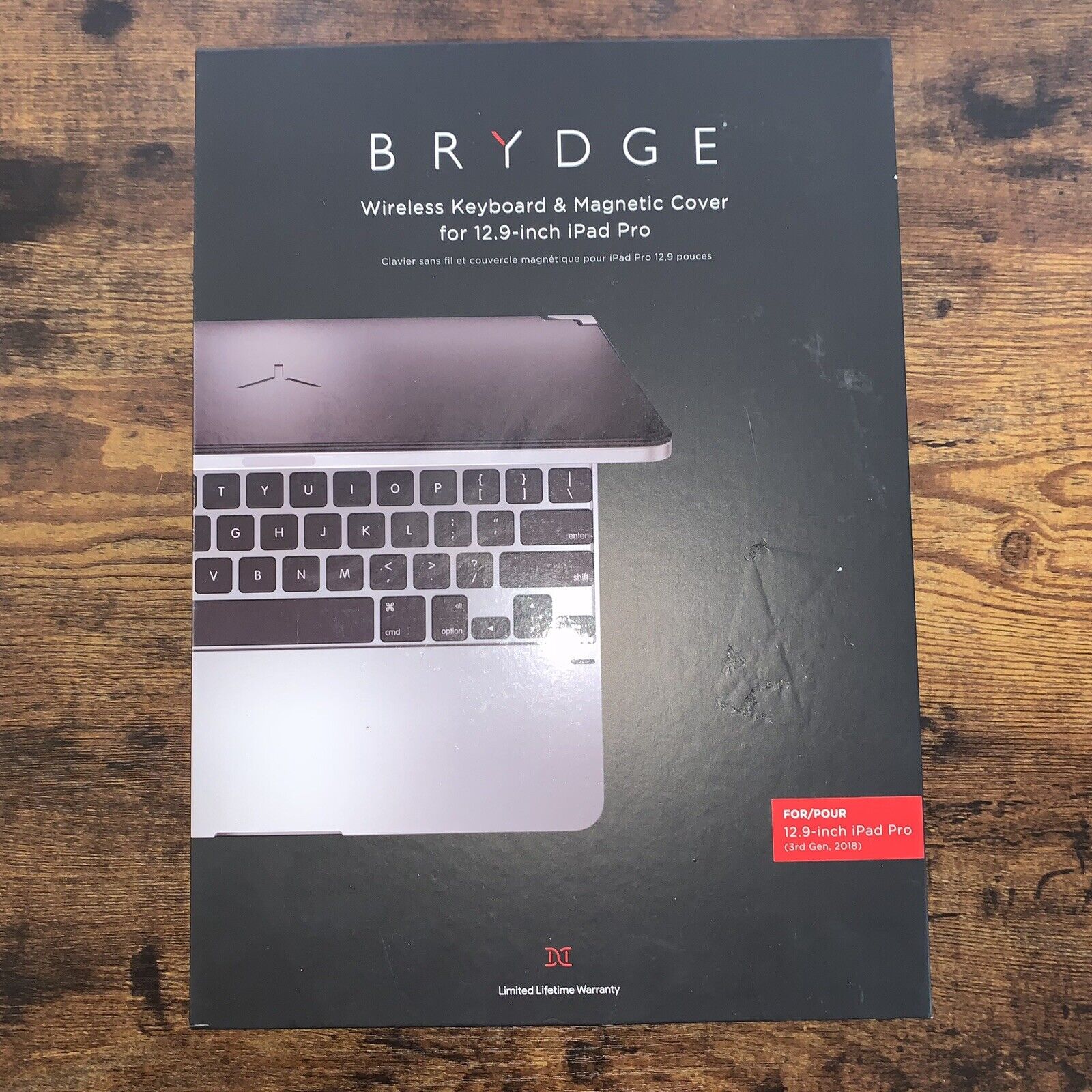Brydge Wireless Bluetooth Keyboard with Backlit Keys for iPad 12.9 Pro 3rd 4th