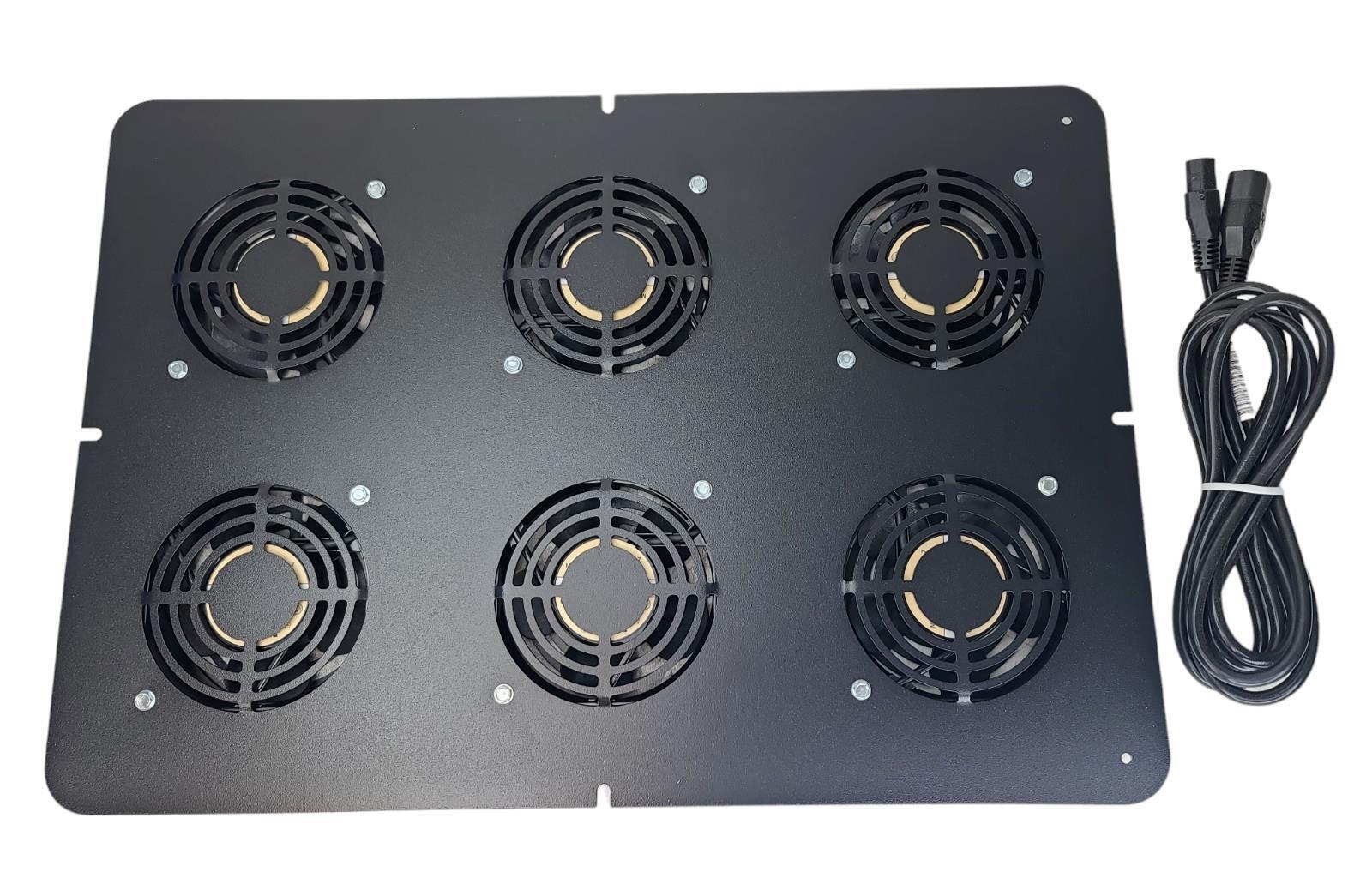 HP Black Server Cabinet Rack Cooling 6 Fan Roof Mount Tray 220V  257414-B21