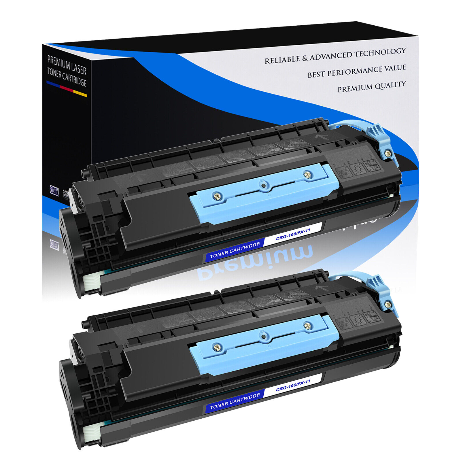 2PK Black Toner Cartridge For Canon Laser Class MF6540 MF6595 MF6595cx Printer