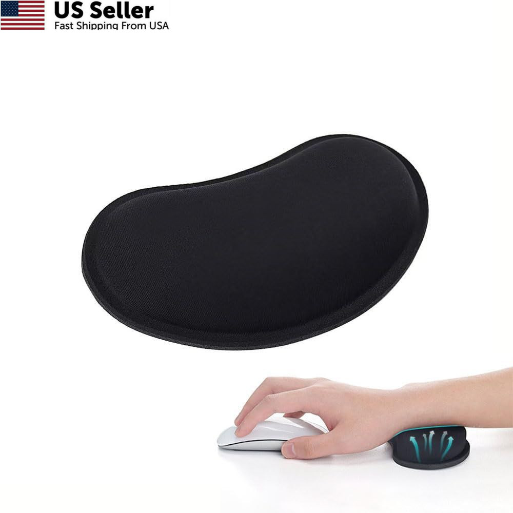 MXCOIRTP Wrist Rest for Mouse, Ergonomic Memory Foam Small, Black