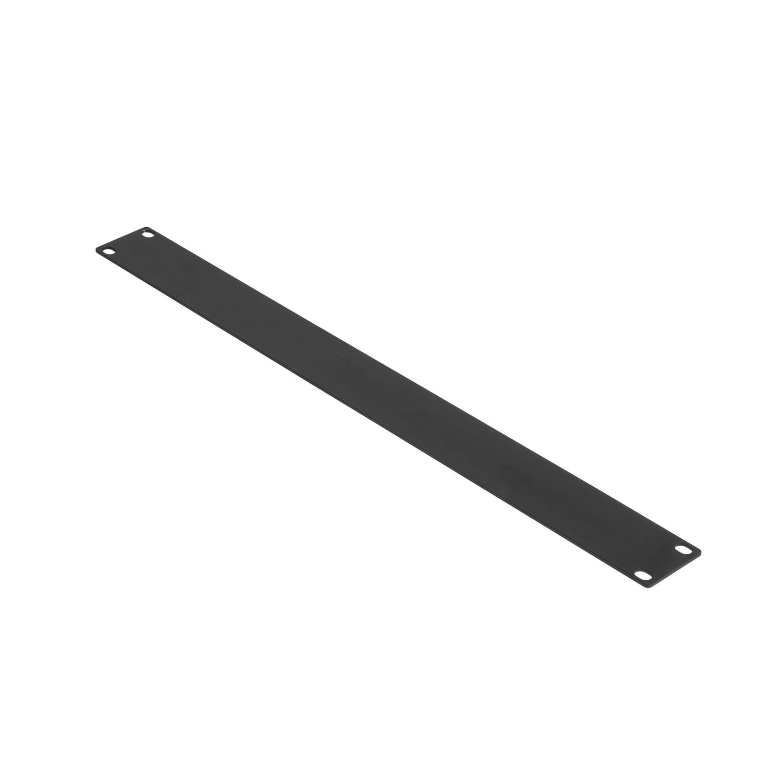 1U Rack Panel Black Flat Steel Durable Low Profile Easy Install for Rack Setup