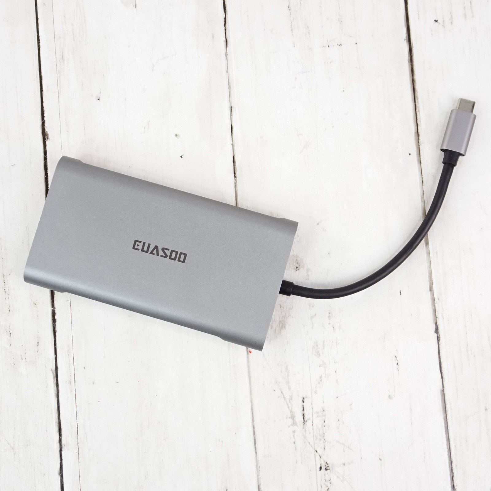 EUASOO 10-in-1 USB-C Hub Adapter ES-HB003C - Space Gray USB 3.0 USB-A HDMI SD Ca