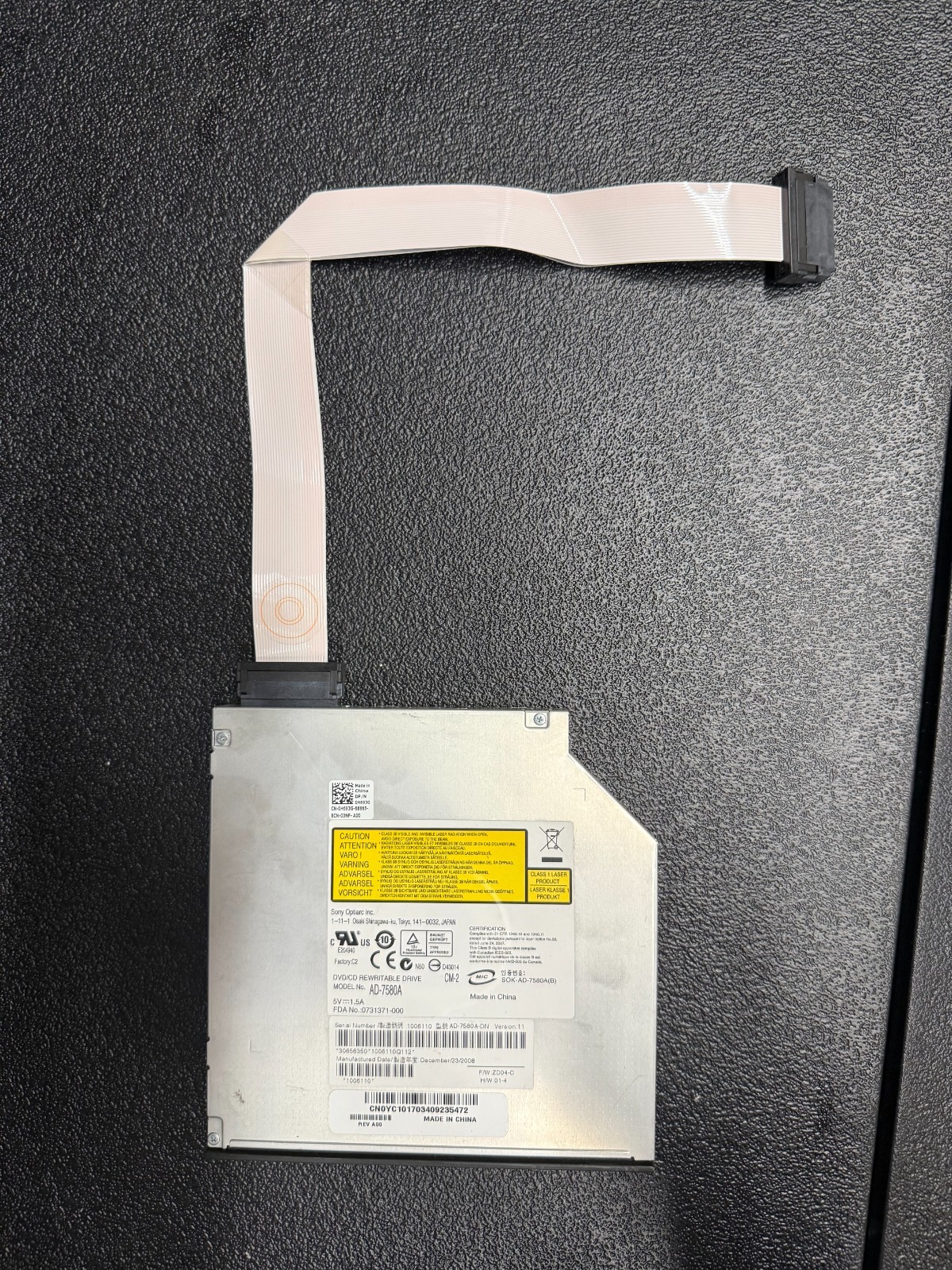 Dell Sony Optiarc AD-7580A DVDRW Burner drive