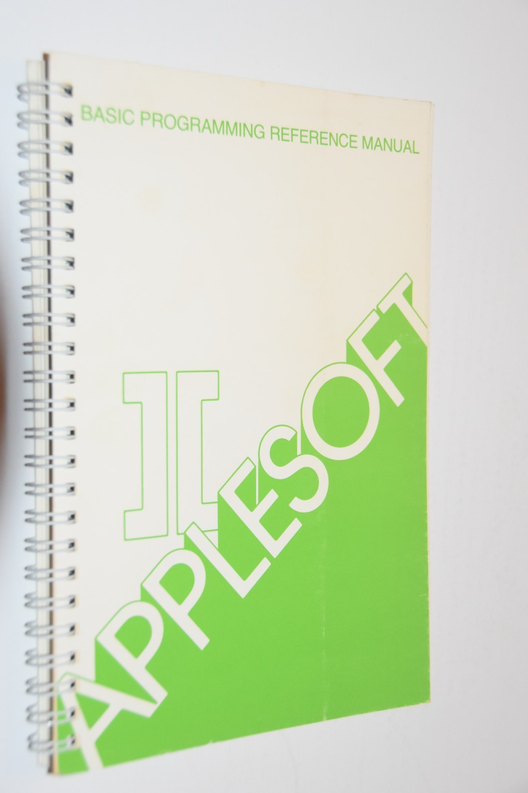 1978 Apple AppleSoft II Basic Book Programming Reference Manual Vintage A2L0006