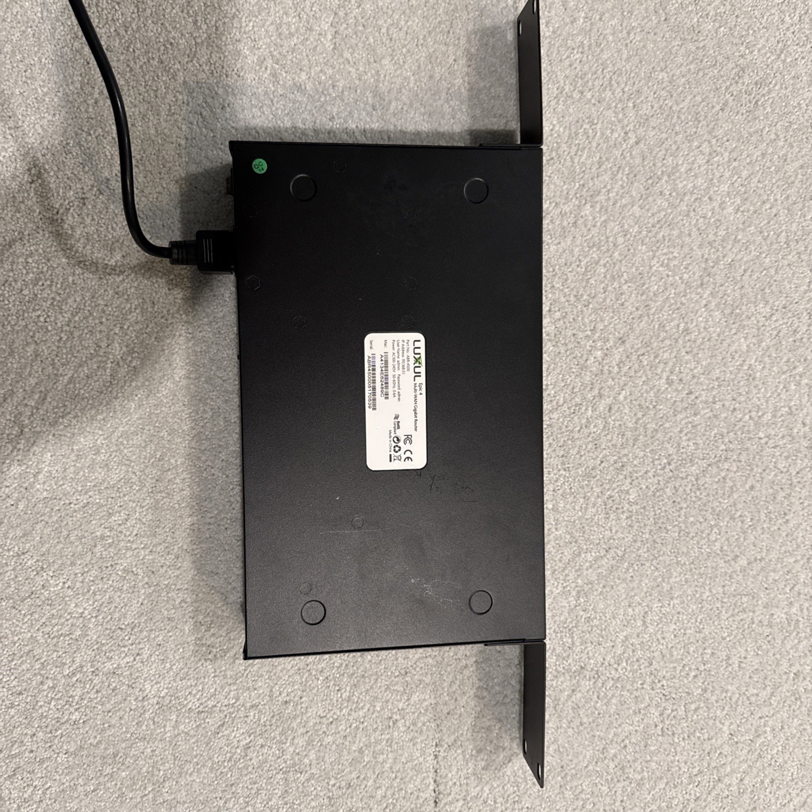Luxul Epic 4 Multi-WAN Gigabit Router ABR-4500 +Mount - Used Excellent Condition